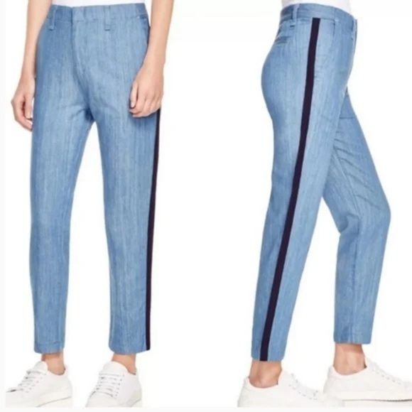 RAG & BONE/Jean Chino Denim Pants With Side Panels (J4) - Picture 1 of 8